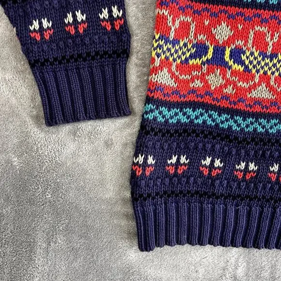 Vintage Eddie Bauer Sweater Women's L Bold Patterned Outdoor Layers - Picture 9 of 16